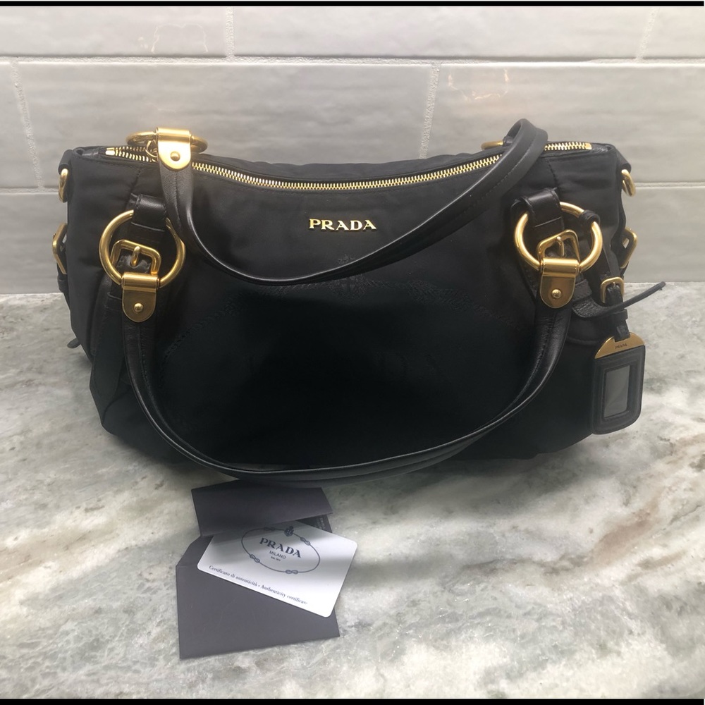 PRADA NYLON JACQUARD+ Nero